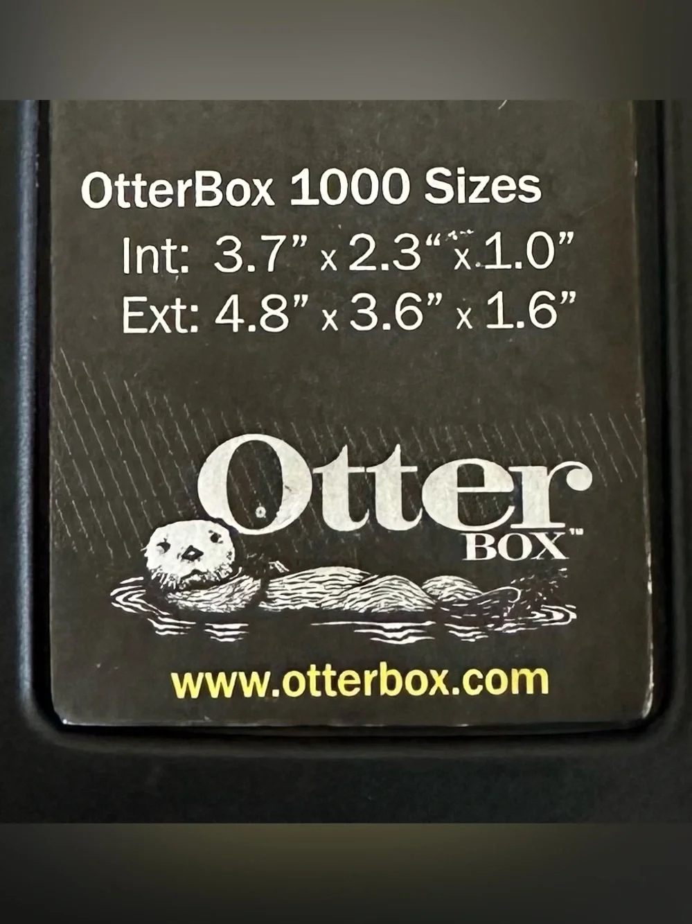 Vintage OtterBox 1000 Series Dry Box Black Waterproof EDC Protective Case